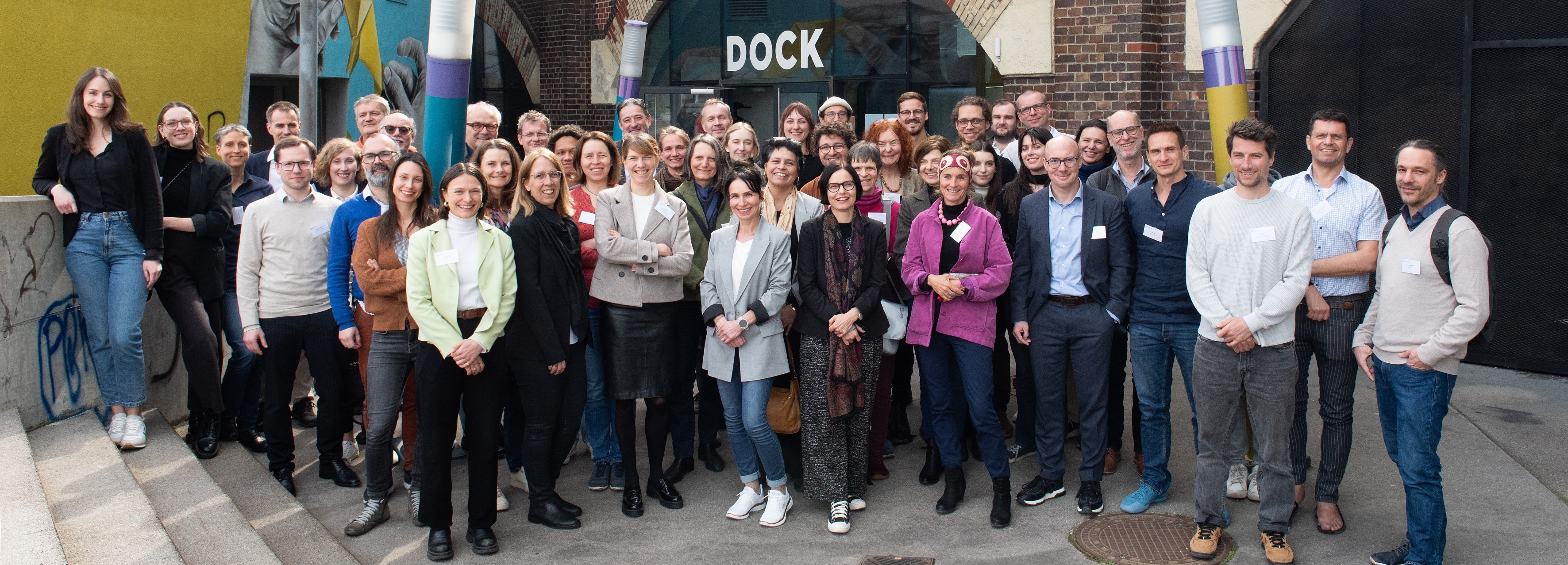 Members of the Sustainability Advisory Board in front of the DOCK.